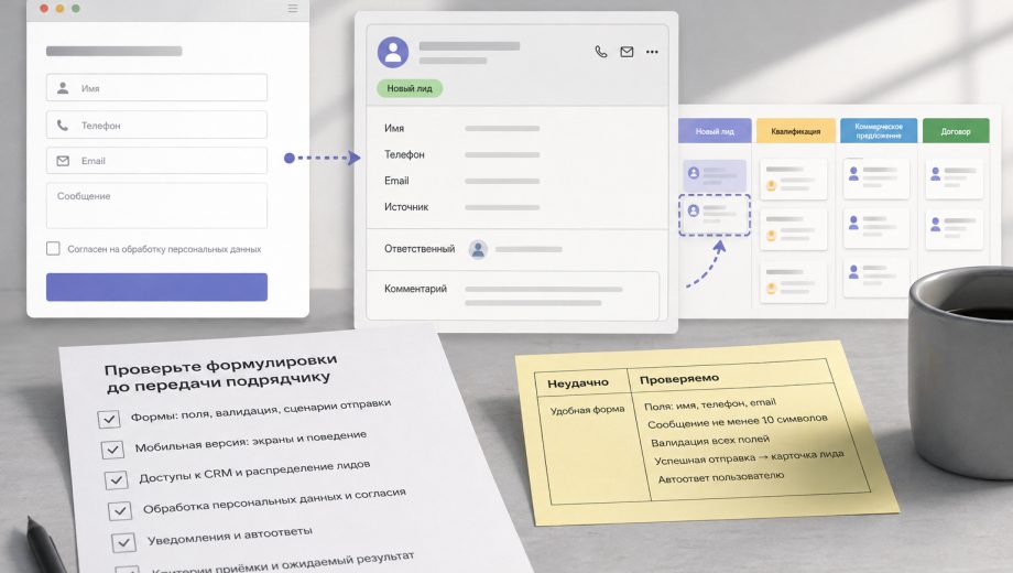 Иллюстрация к разделу: Проверьте формулировки до передачи подрядчику